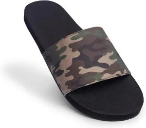 Indosole 2022 Edition Men's ESSNTLS Vegan All-Terrain Slides, Improved Comfort [Reused Tire Sole, Natural Rubber Footbed, Arch Support, Microfiber Lined ENVRO Strap, Waterproof]