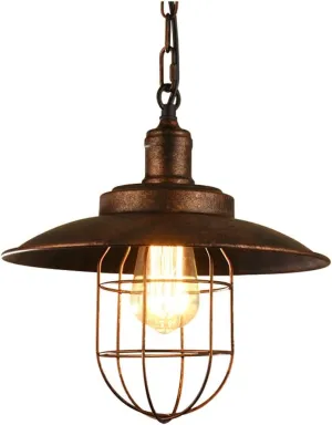 Industrial Retro Iron Hanging Light Creative Creative Vintage Metal Lampshade Single Head Lamp Bar Counter Centrance Clothing Bar Flags