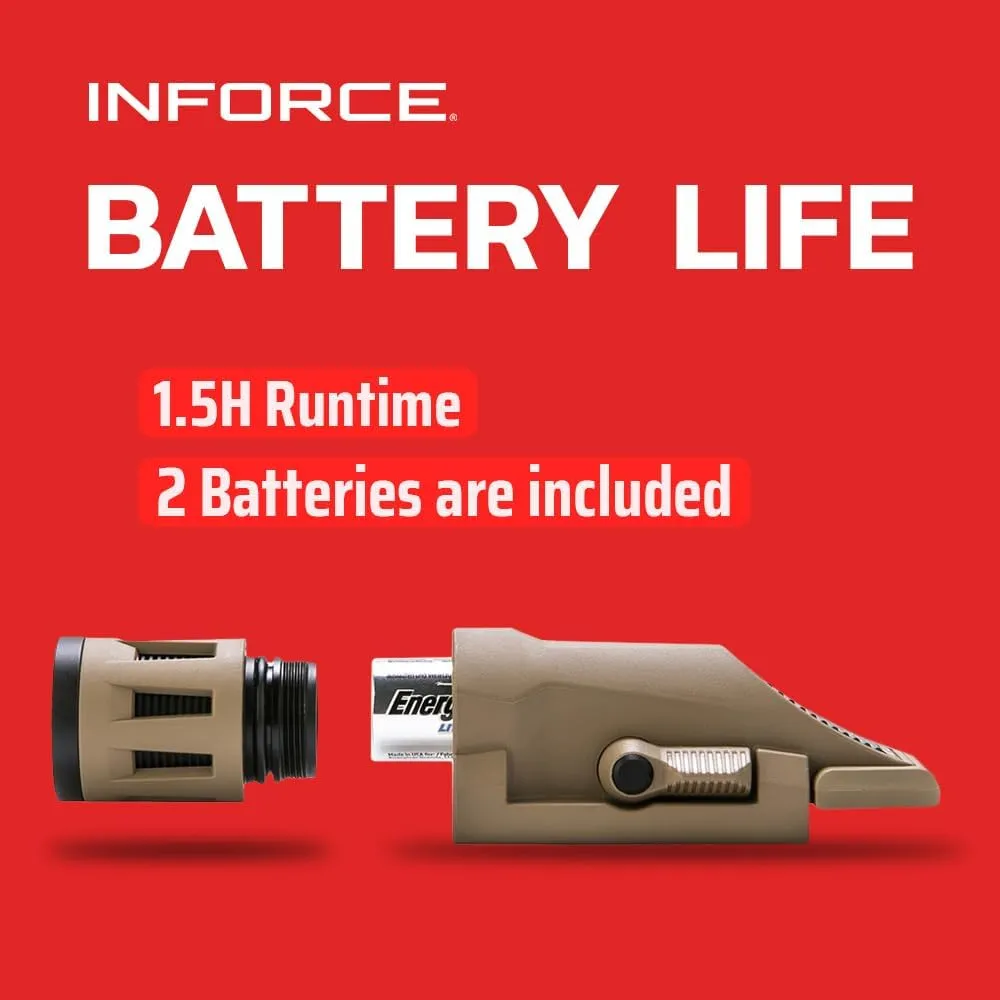 Inforce WML 400 Lumens Gen 2 Weaponlight White Light, (Flat Dark Earth)