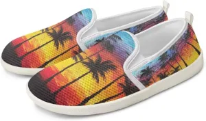 Jeiento Womens Tropical Style Slip-On Loafers Dressy Shoes Non Slip Walking Flat Shoes
