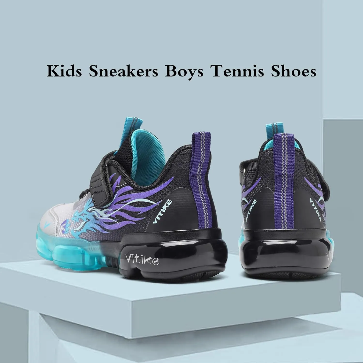 JMFCHI Kids Sneakers Boys Girls Tennis Running Shoes Outdoor Hiking Sneaker for Boys Athletic Breathable