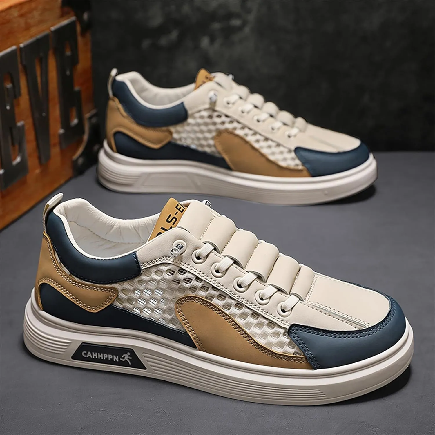 Jogging Walking Sneakers for Men Lightweight Sport Gym Jogging Walking Sneaker Men's Arch Support Insole Shoes