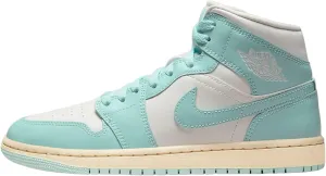 Jordan Women's 1 Mid Sail/Light Dew-Muslin (BQ6472 132) - 12, BQ6472-132