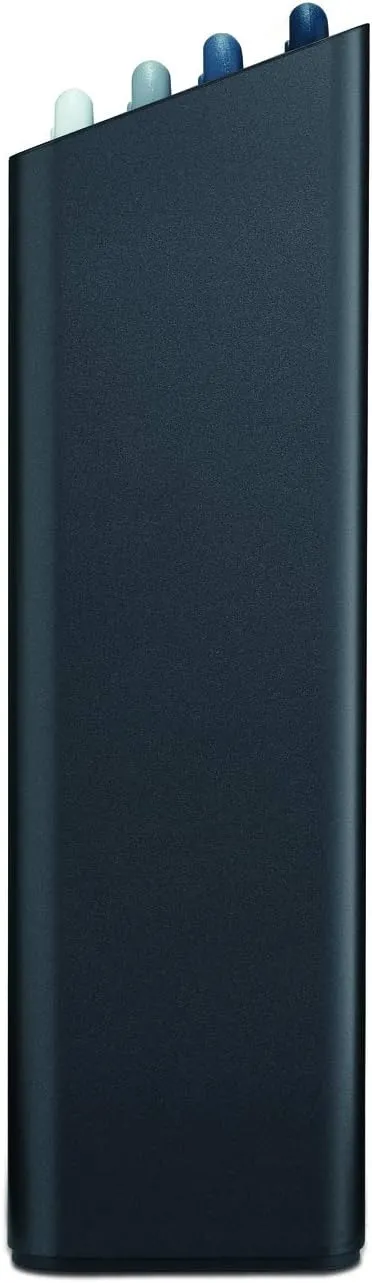 Joseph Joseph Folio 4-Piece Colour coded Cutting Board Set, Slimline case for organized Kitchen storage, Graphite