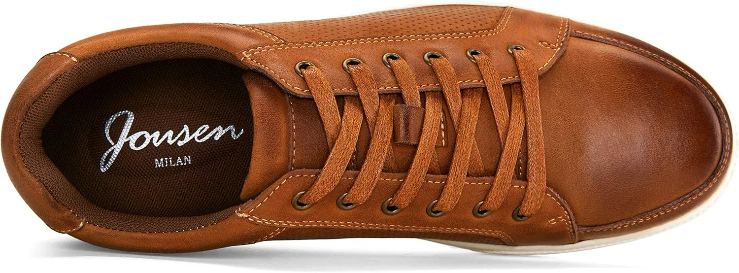 Jousen Men's Fashion Sneakers Classic Retro Casual Shoes for Men Breathable Business Dress Sneaker
