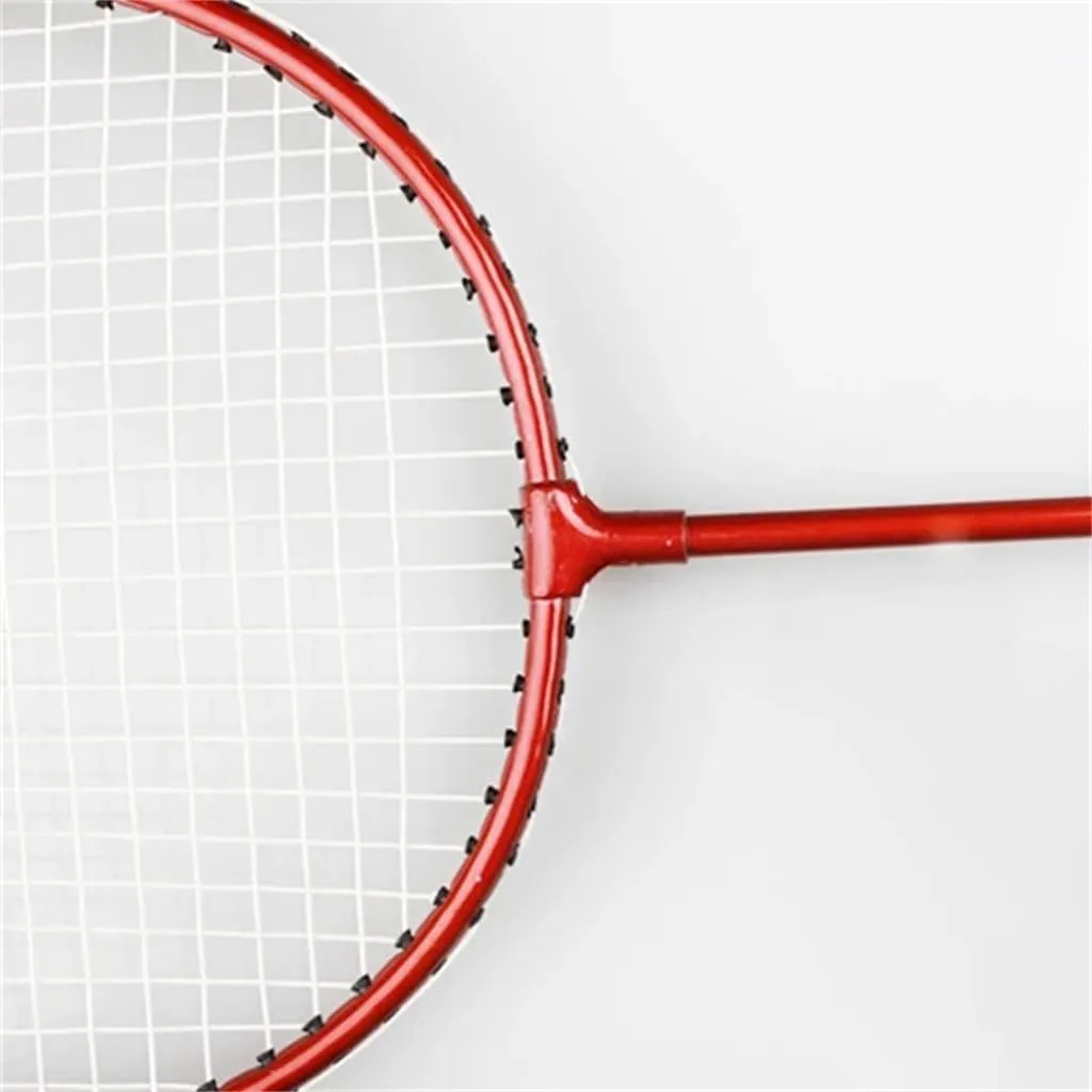 JSEIAJB Ferro-Alloy Badminton Racket Bag with 6 Free BallsPlastic Racket Convenient