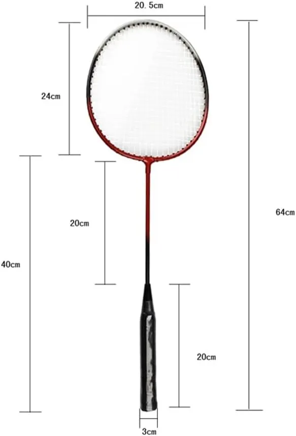 JSEIAJB Ferro-Alloy Badminton Racket Bag with 6 Free BallsPlastic Racket Convenient