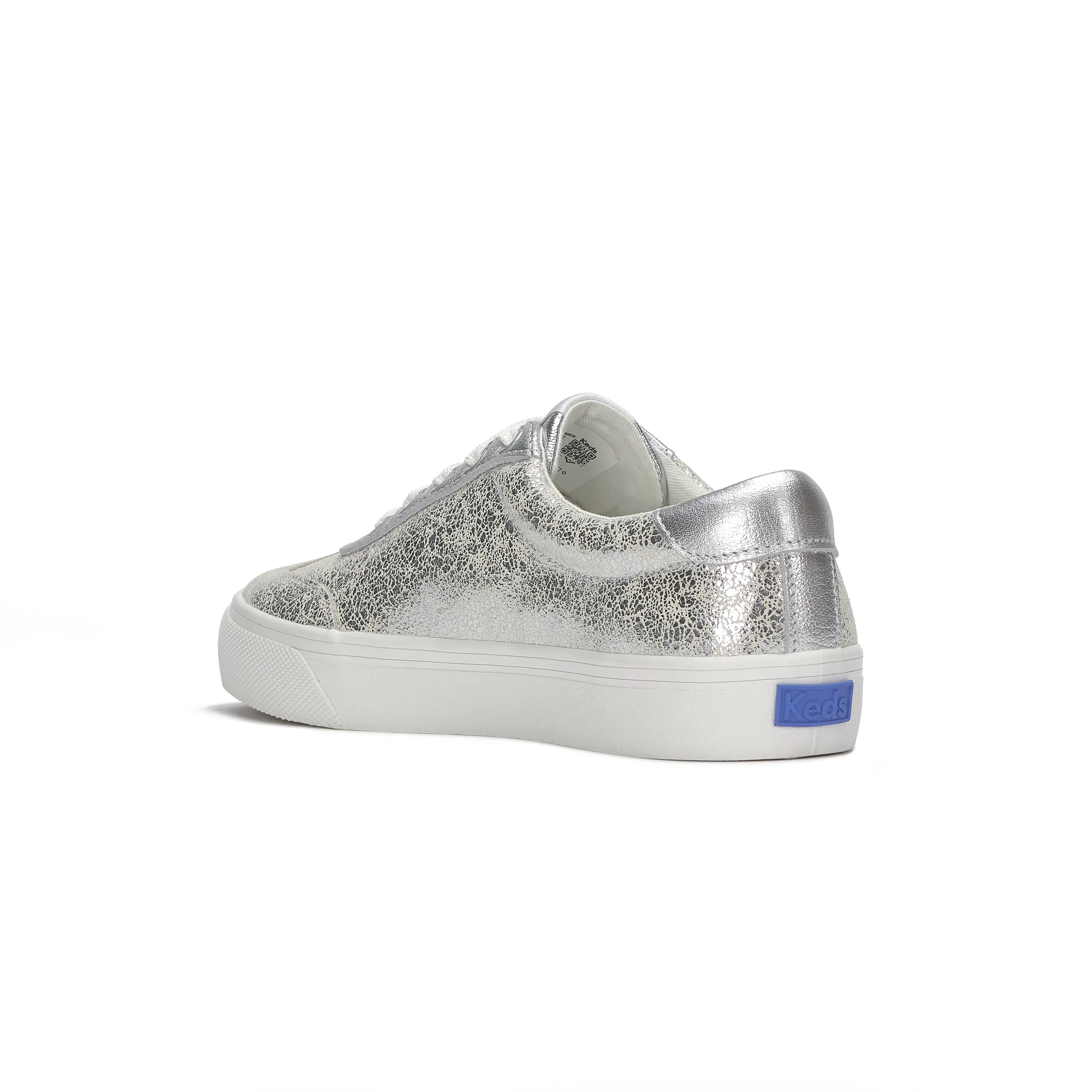 Jump Kick T-Toe Distressed Metallic Silver