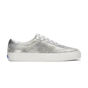 Jump Kick T-Toe Distressed Metallic Silver