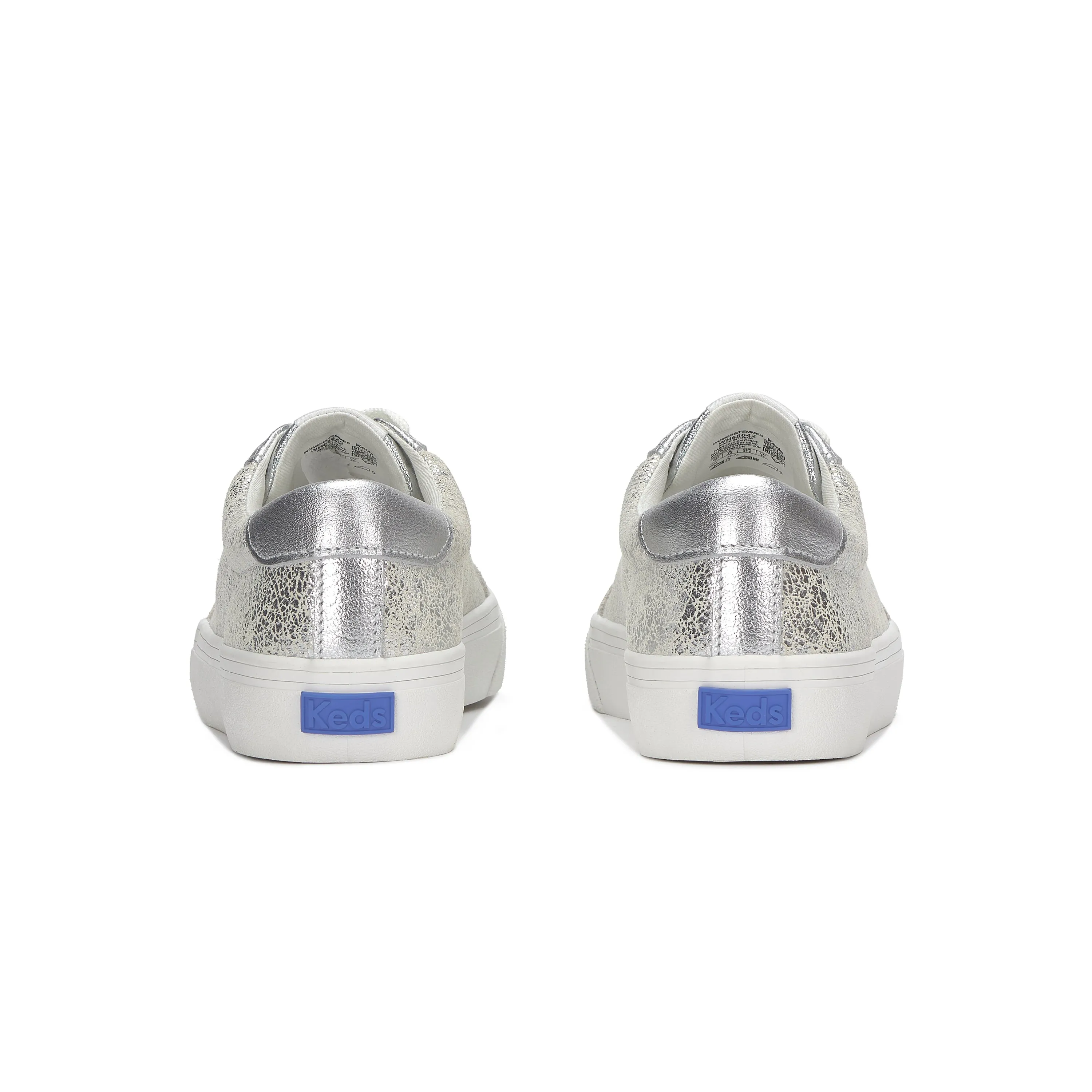 Jump Kick T-Toe Distressed Metallic Silver
