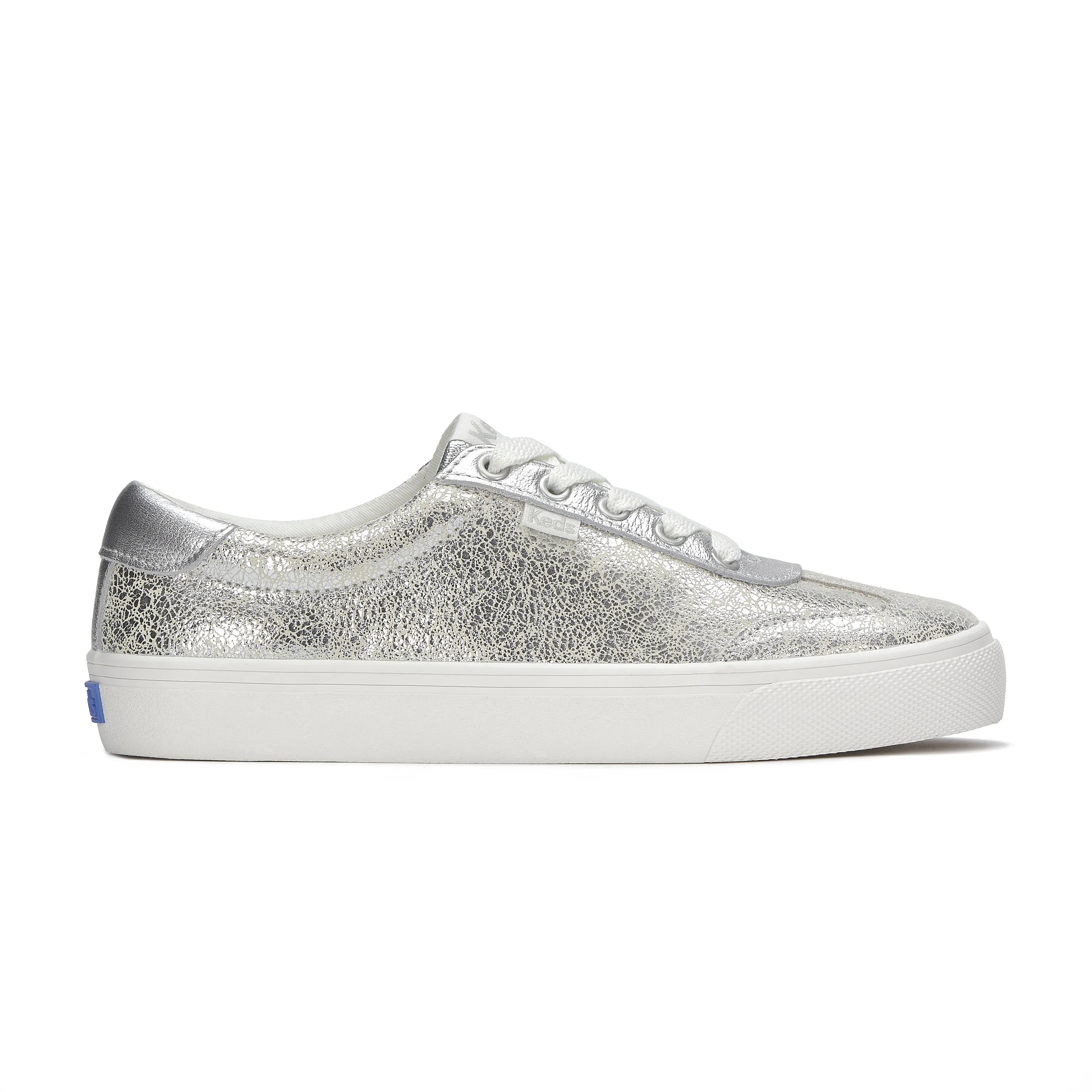 Jump Kick T-Toe Distressed Metallic Silver