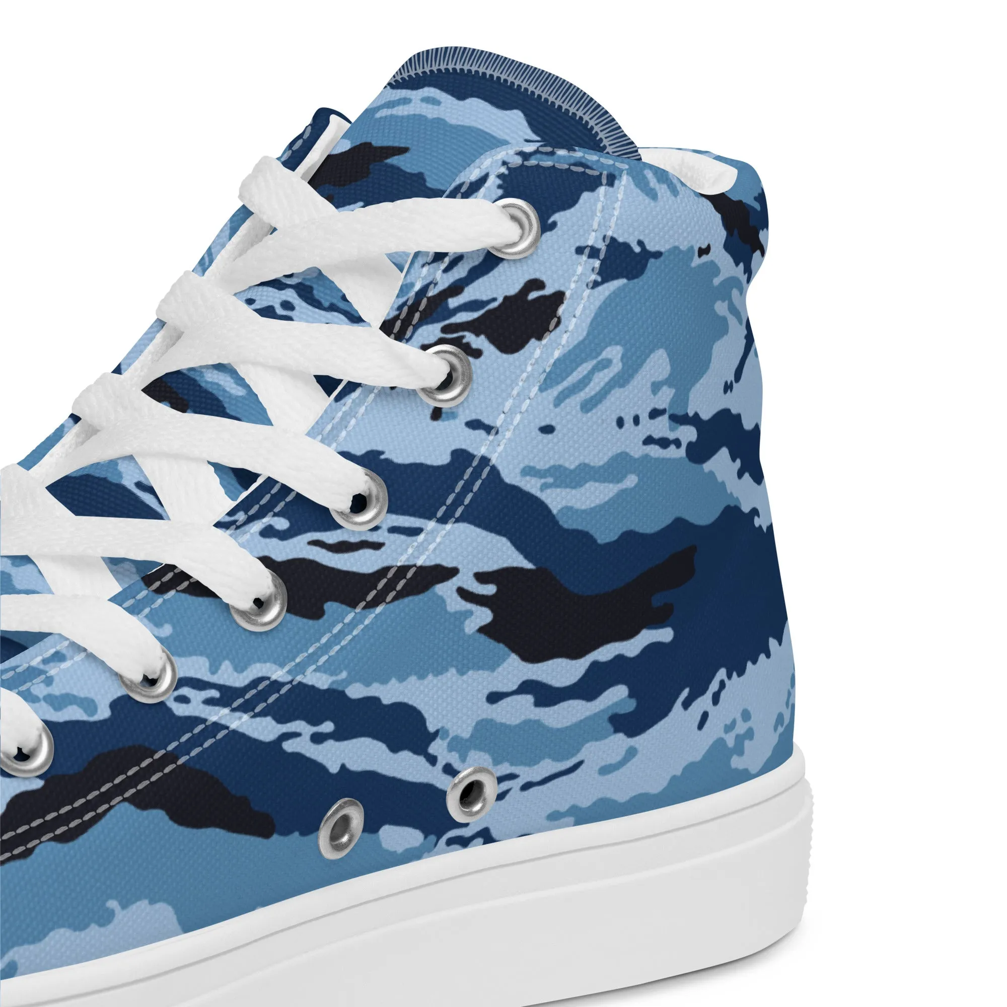 Kamysh Blue Camo Women’s Sneaker Hi