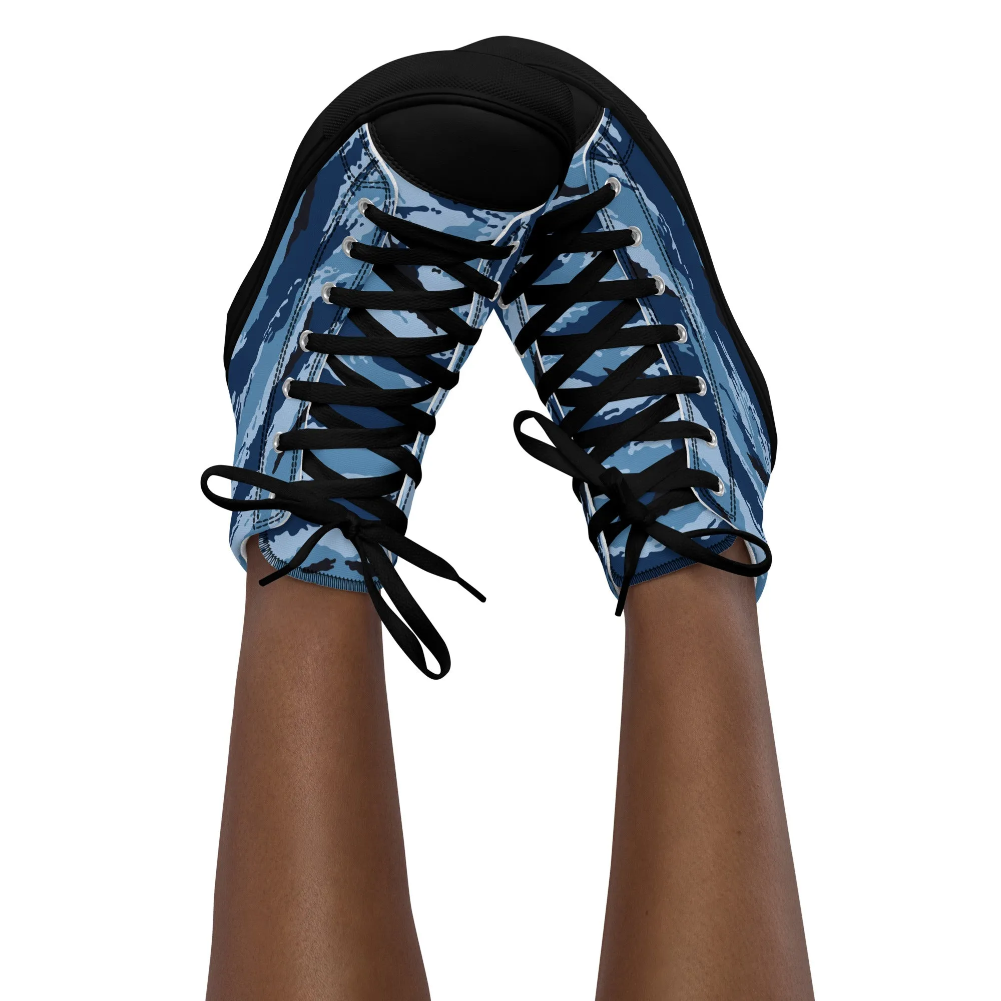 Kamysh Blue Camo Women’s Sneaker Hi