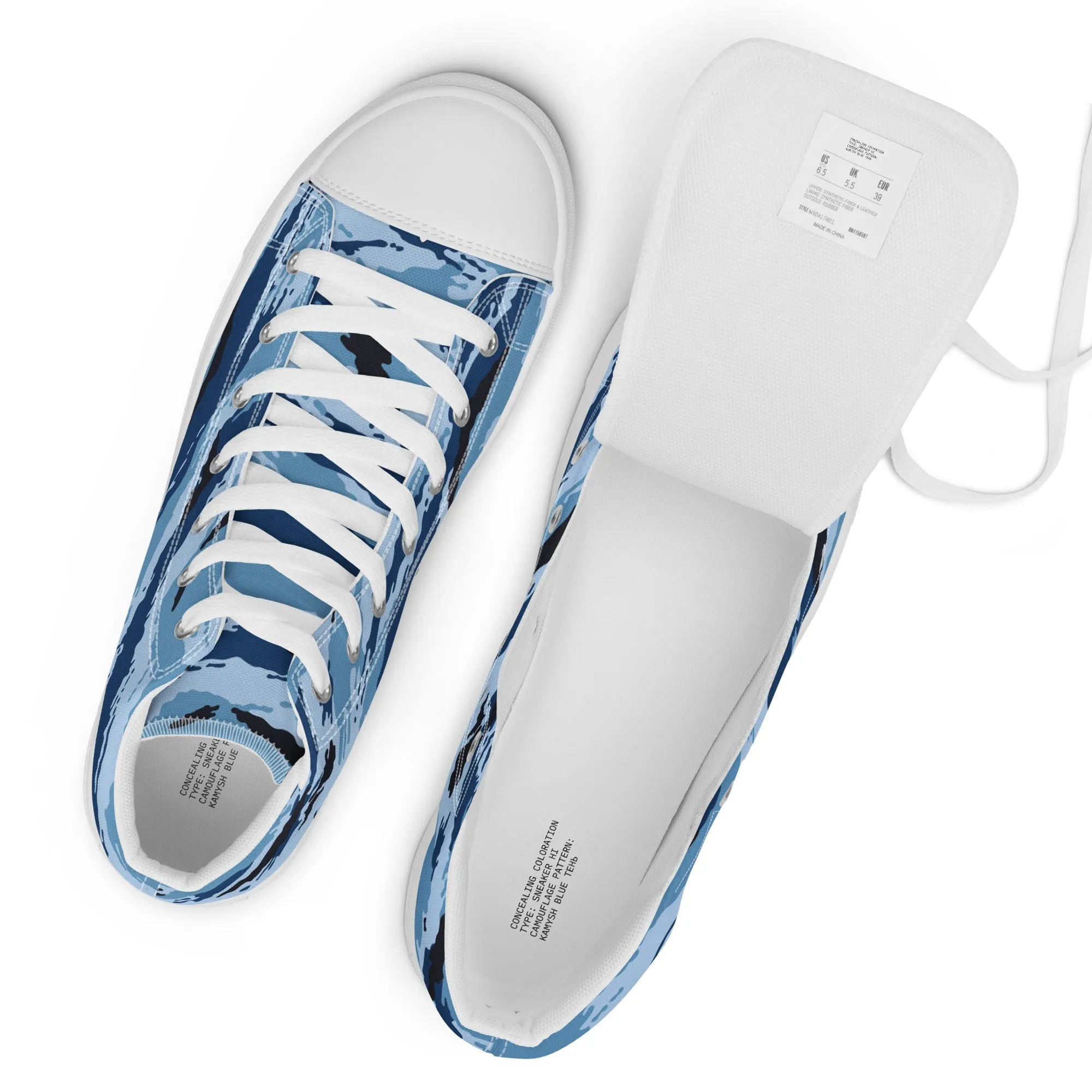 Kamysh Blue Camo Women’s Sneaker Hi