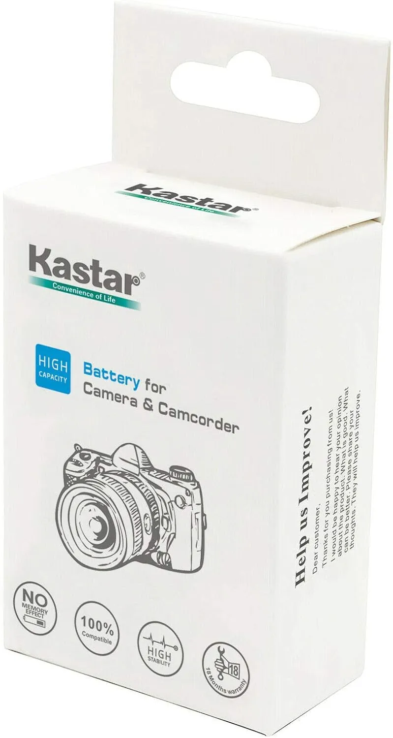 Kastar 2-Pack BLX1 Battery and AC Wall Charger Replacement for Olympus OM System BLX-1 Lithium-Ion Battery, Olympus OM System BCX-1 Battery Charger, Olympus OM System OM-1 Mirrorless Camera