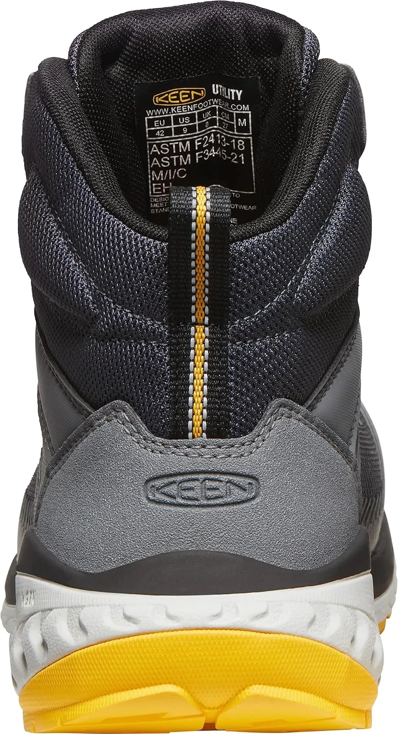 KEEN Utility Men's Arvada Mid Height Composite Toe Breathable Industrial Work Sneakers