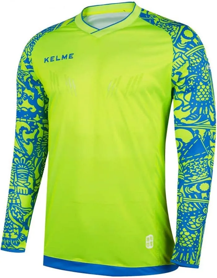 KELME Kids Goalie Shirt,Goalkeeper Jersey Padded Long Sleeve Soccer Football Training Uniform for Boys Girls