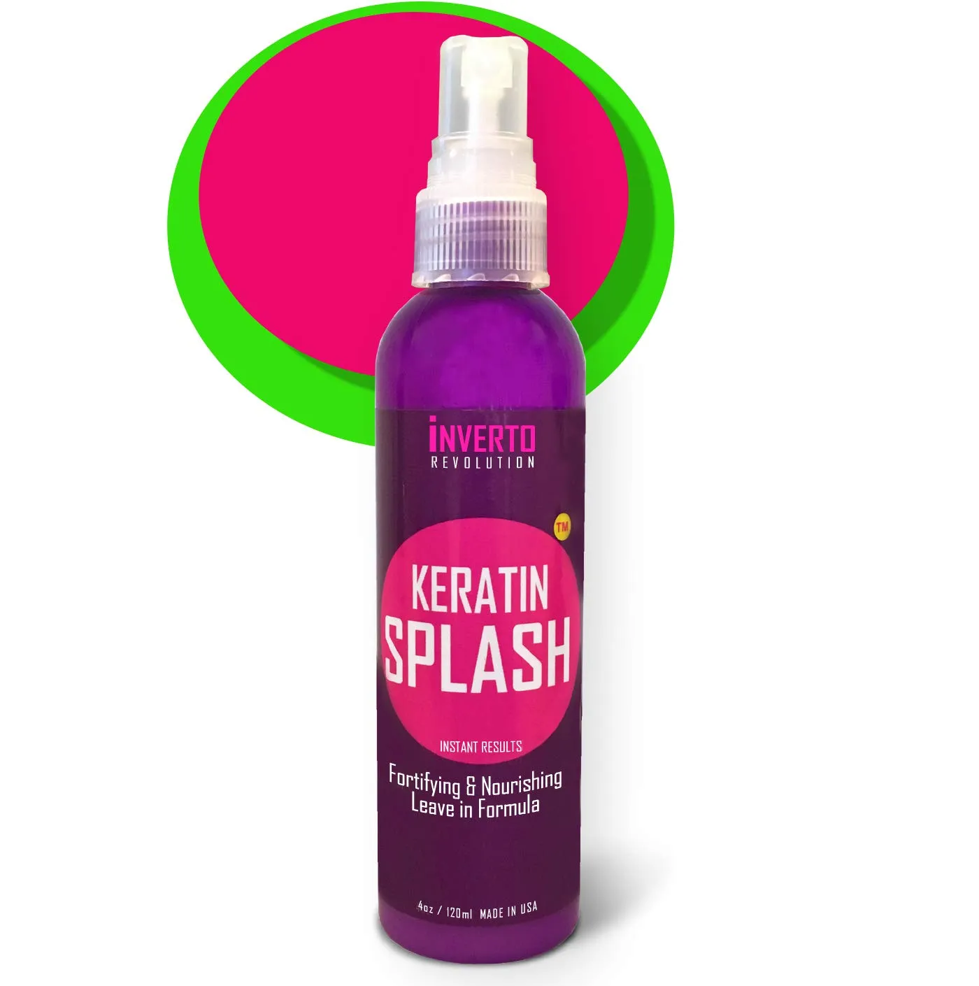 Keratin Splash 4oz Leave-In Formula is a Miracle Serum Fast, Simple, and ideal Solution for Protecting & Softening, Eliminating Frizz.