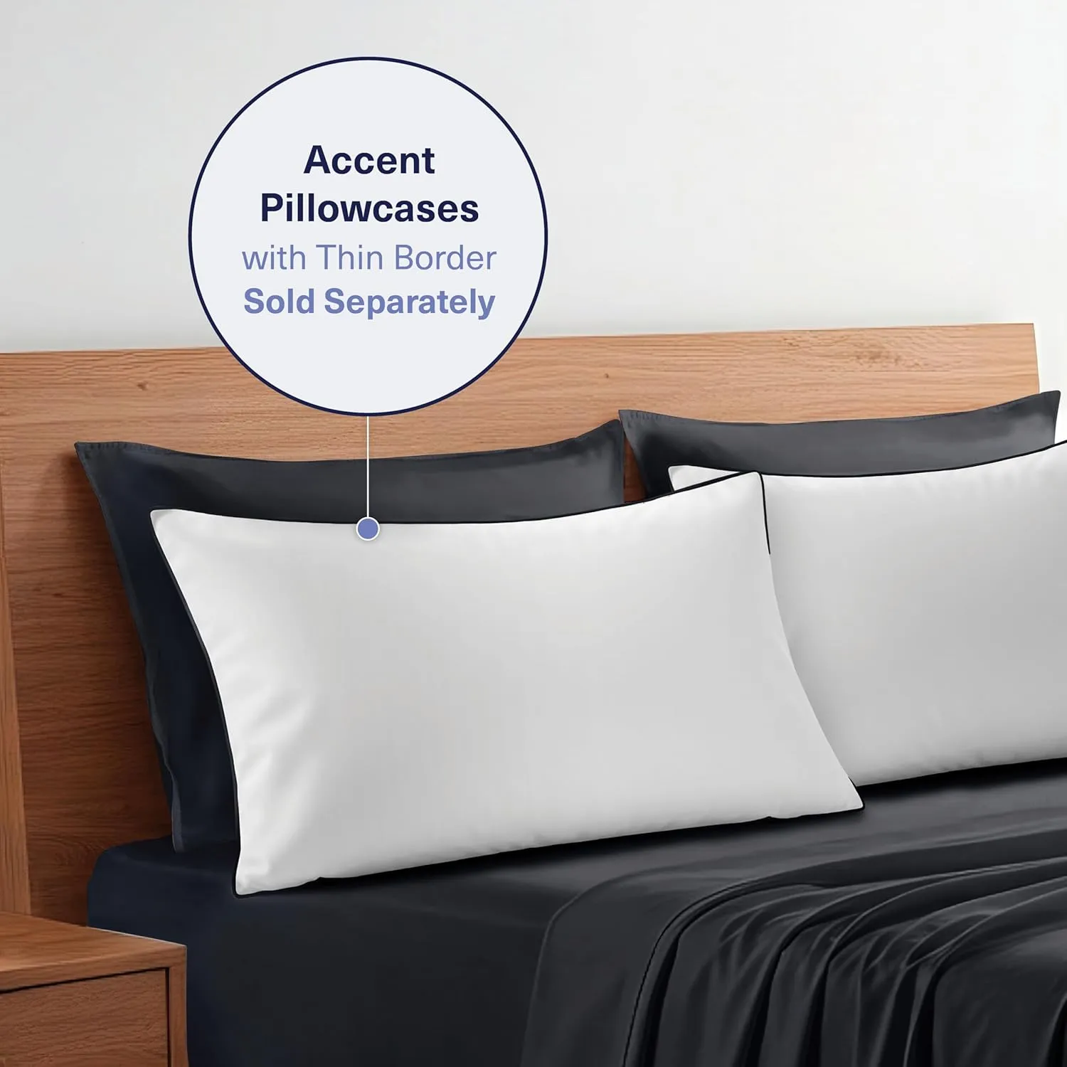 Kickoff Viscose Bamboo Sheets California King Size 4-pc 100% Organic Bamboo Viscose Bed Cooling Sheets Cal King Set Cool Bedding for hot Sleepers Sheet, Flat, Fitted, Pillowcases (Onyx Black, CK)