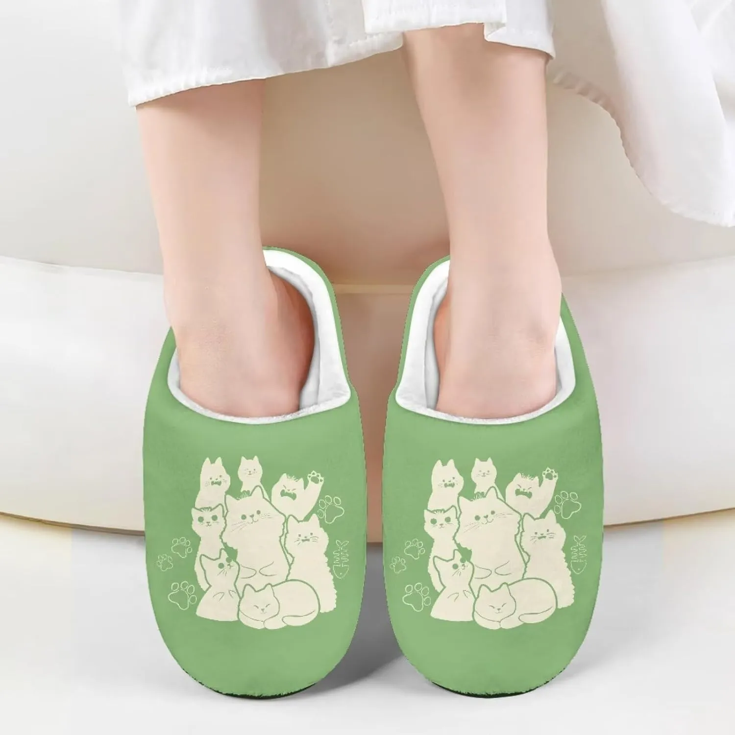 Kids Fuzzy Warm House Slippers for Girls Non Slip Rubber Sole Home Slippers for Toddlers Size 9-15