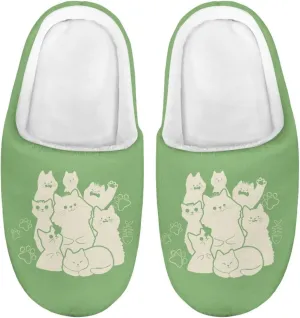 Kids Fuzzy Warm House Slippers for Girls Non Slip Rubber Sole Home Slippers for Toddlers Size 9-15