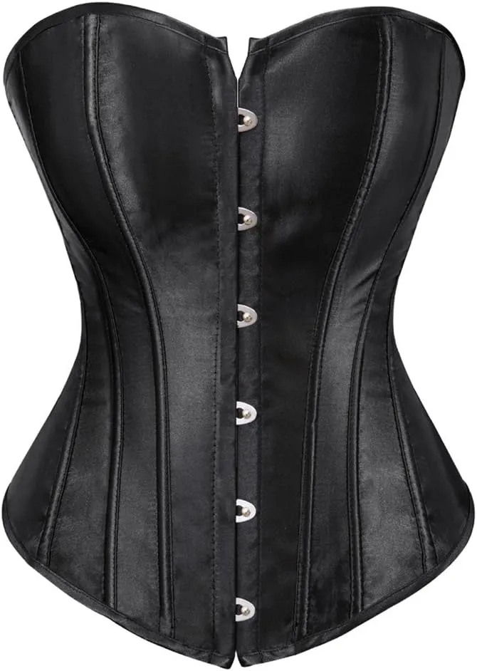 Kranchungel Corset Tops for Women: Plus Size Renaissance Corset - Lace up Bustier Overbust Halloween Costume - Photo Shoots