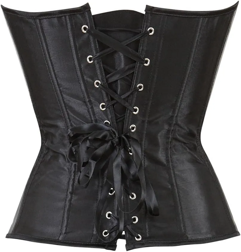 Kranchungel Corset Tops for Women: Plus Size Renaissance Corset - Lace up Bustier Overbust Halloween Costume - Photo Shoots