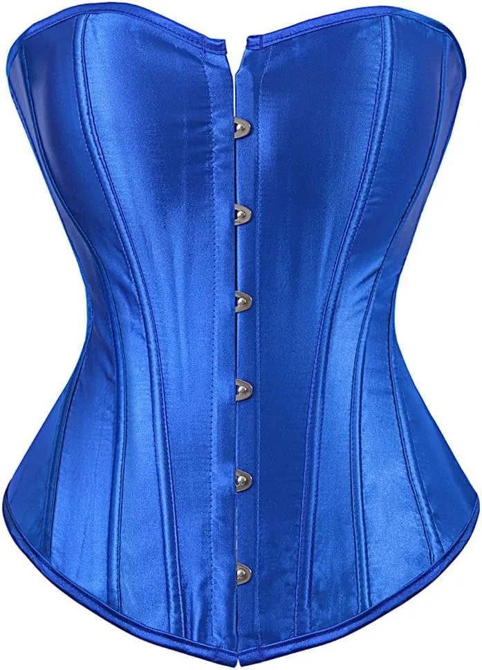 Kranchungel Corset Tops for Women: Plus Size Renaissance Corset - Lace up Bustier Overbust Halloween Costume - Photo Shoots