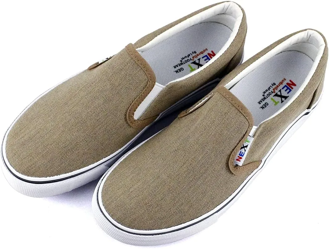 Laforst Mens Sunbrella Cotton Upper Nonslip Slip On Flat Shoes Grey