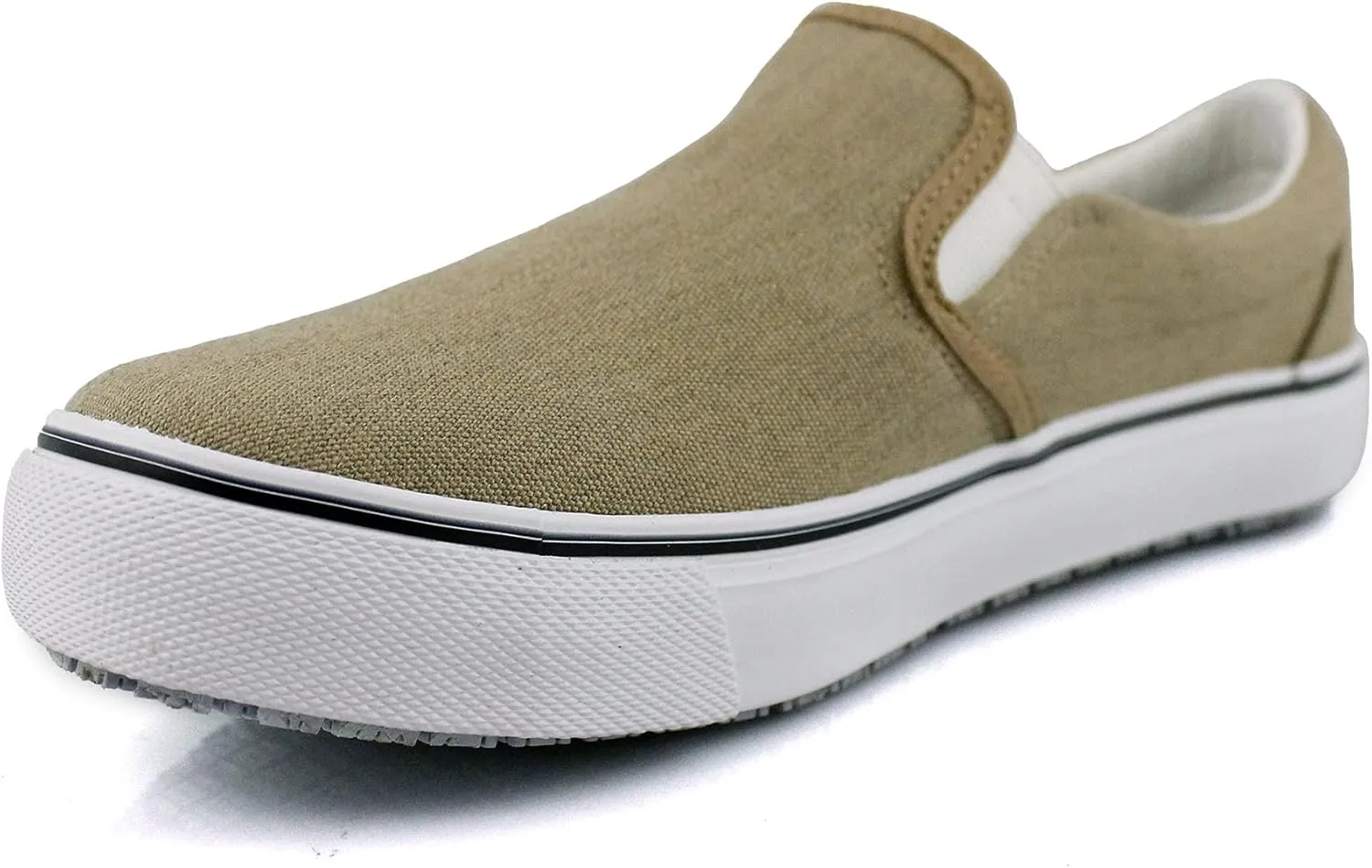 Laforst Mens Sunbrella Cotton Upper Nonslip Slip On Flat Shoes Grey