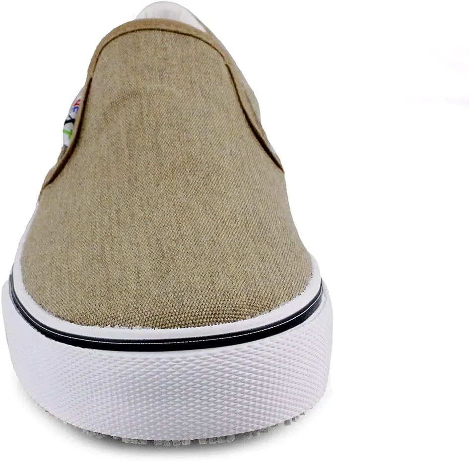 Laforst Mens Sunbrella Cotton Upper Nonslip Slip On Flat Shoes Grey