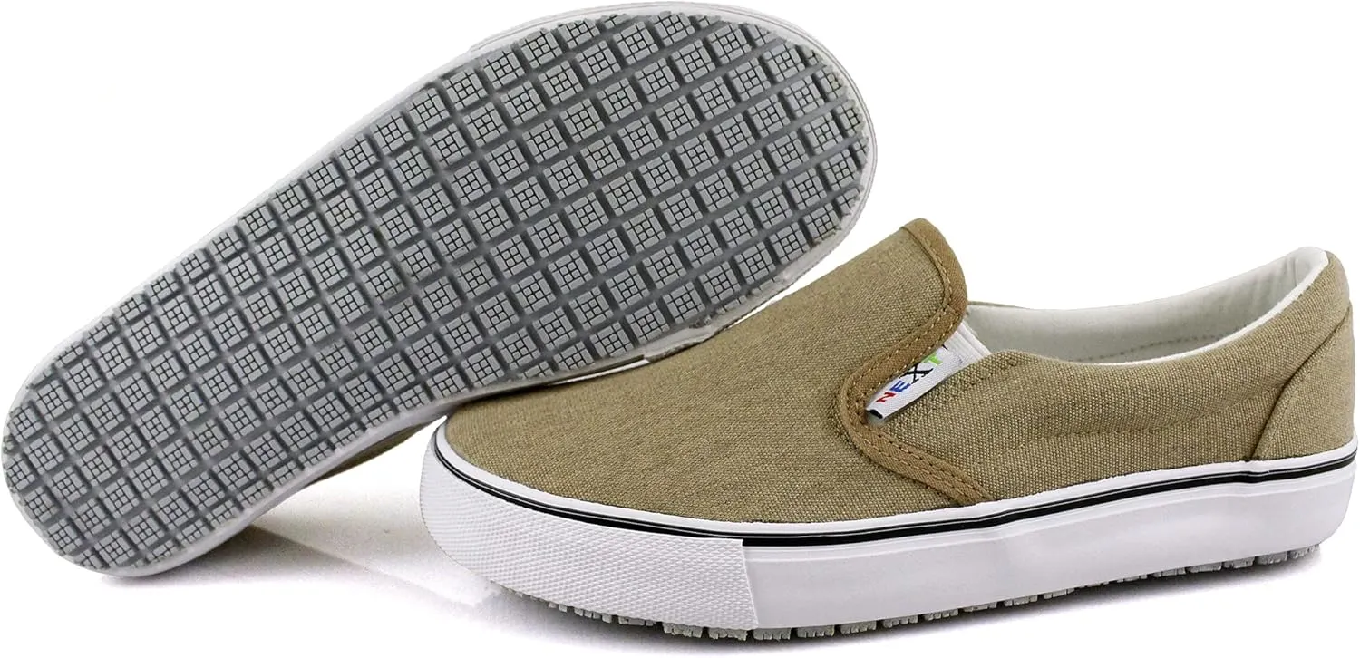 Laforst Mens Sunbrella Cotton Upper Nonslip Slip On Flat Shoes Grey