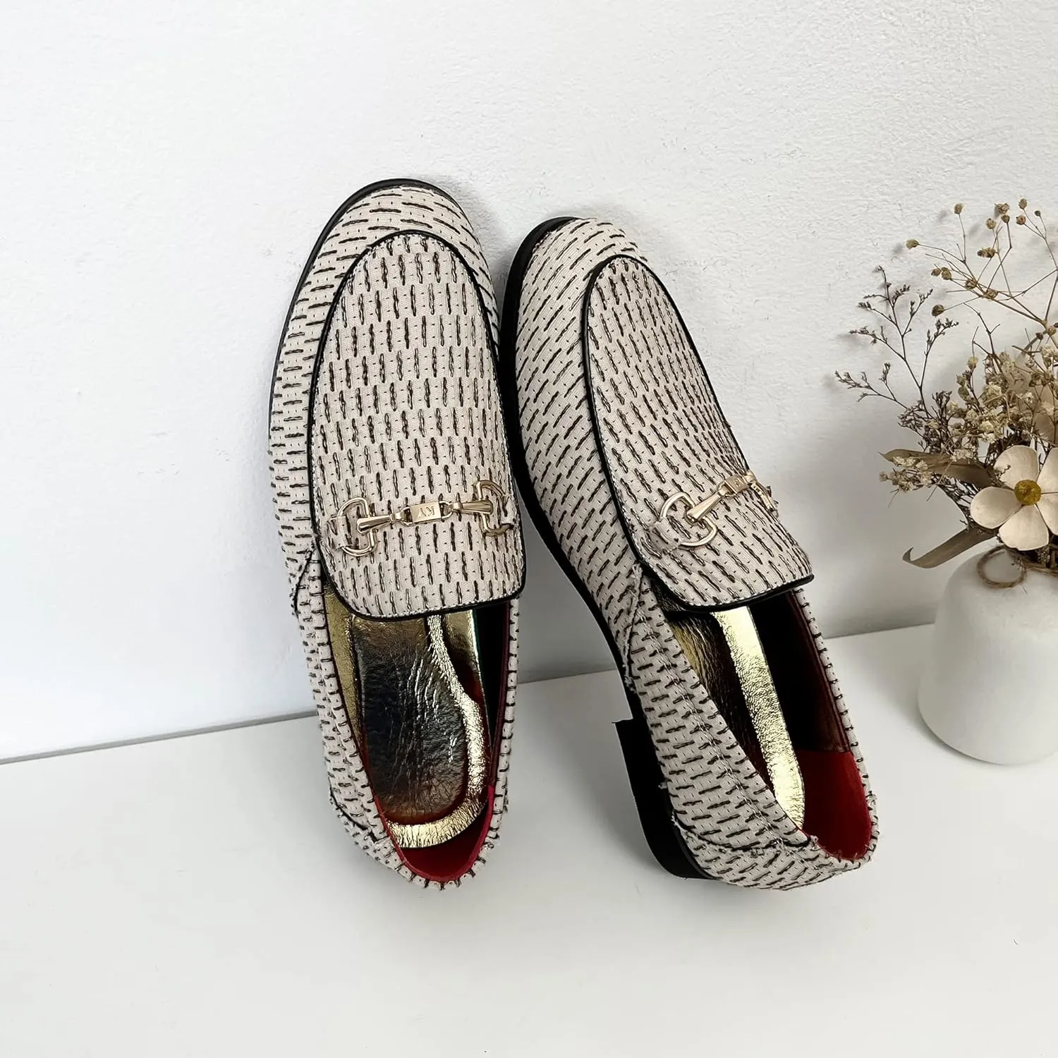LCQL Men's Luxury Velvet Penny Loafer Shoes Noble Slip-on Suede Loafers Smoking Slippers Plus Size 7-13