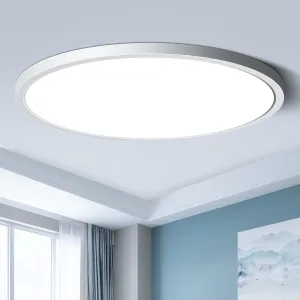 LED Ceiling Light Flush Mount, 12inch 24W 6000K Cold White Ceiling Light, 3200LM Bright Round Lighting Fixtures, Flat Slim Ceiling Lights for Bedroom Kitchen Living Room Stairwell