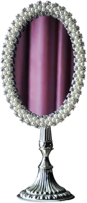 Led Makeup Mirror Makeup Mirror Large Dressing Table Mirror with Stand,Storage Base Make Up Mirror with Magnifier