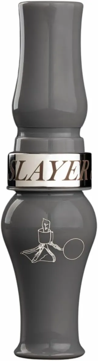 Leg Iron Honker Call | Acrylic Goose Call for Canada Geese | Flat Grey Custom Engraved Call
