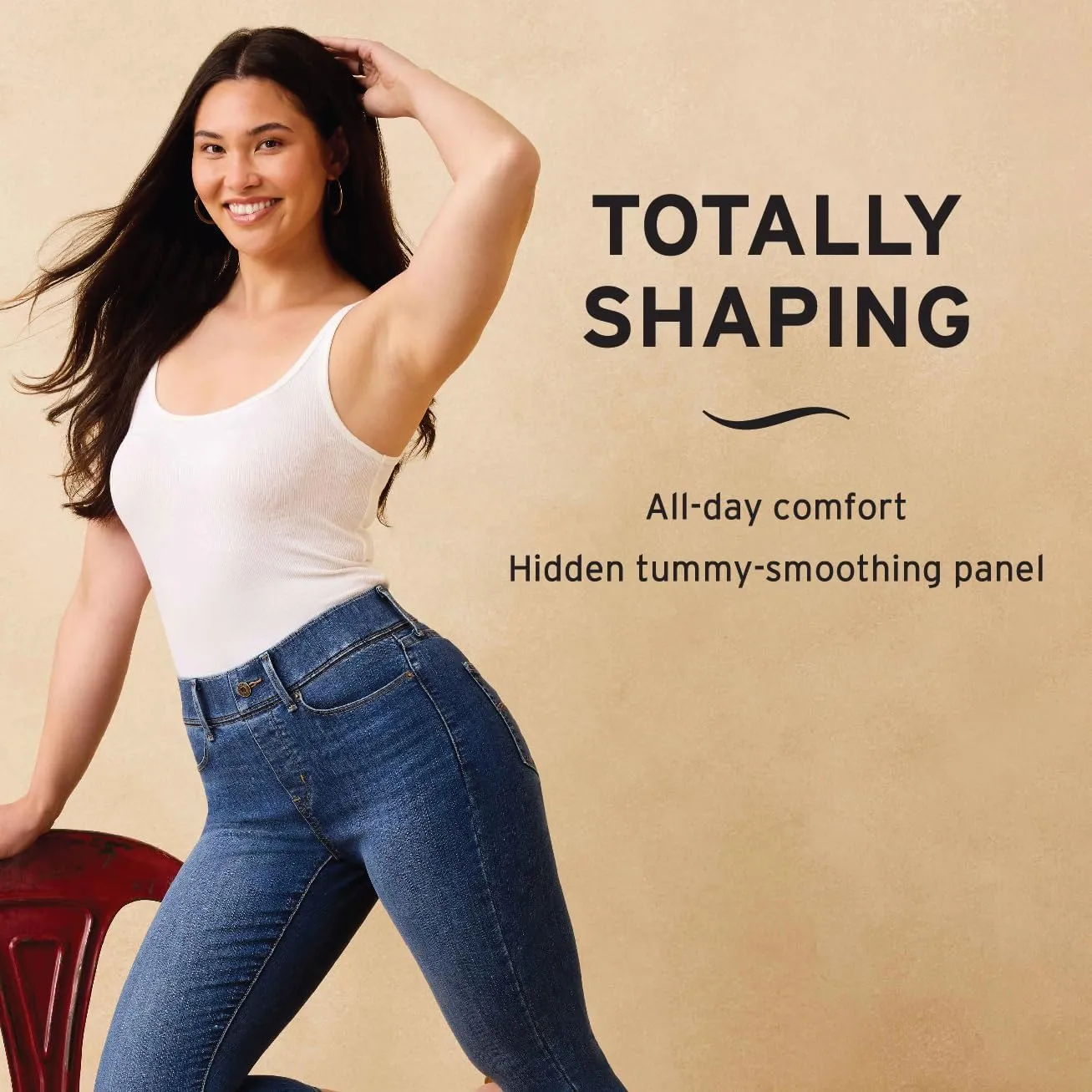 Levi Strauss Signature Gold Women's Totally Shaping Pull on Capri (Available in Plus Size)