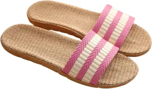 LIFKOME Sweat Room Slippers Couples Non-slip Light Slippers Flat Sole for Home Use