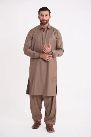 Light Brown Shalwar Kameez