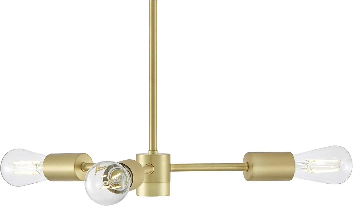 Linea di Liara Geneva 3-Light Pendant Lighting for Kitchen Sputnik Chandeliers for Dining Room Table Mid Century Modern Light Fixture Ceiling Gold Sputnik Light Fixture, Bulbs Included, UL Listed