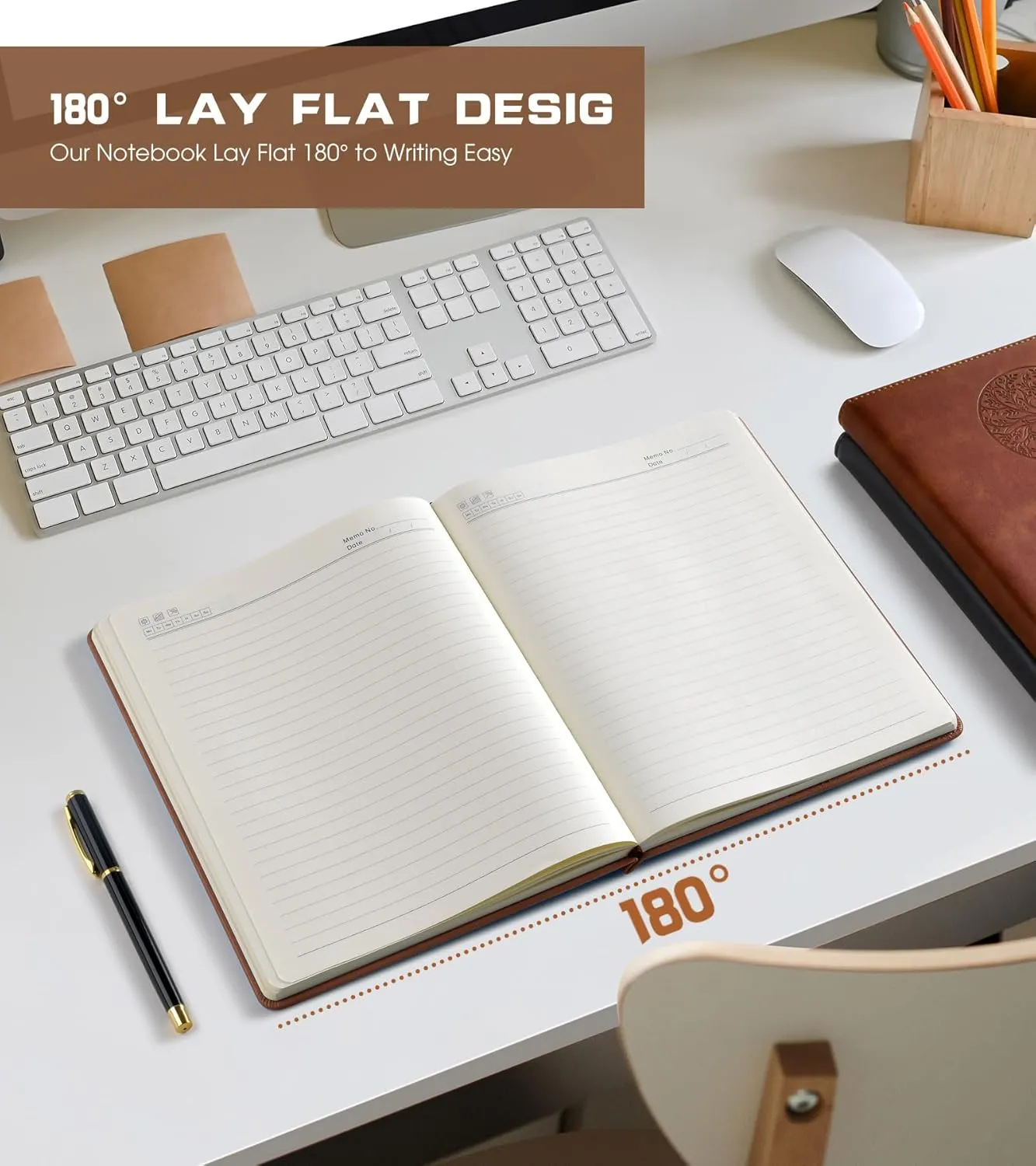 Lined Journal Notebook for Women Men,256 Pages B5 Large Hardcover Leather Journals for Writing,Travel,Business,Work,School,College Ruled Notebooks for Note Taking,Diary Notepad 7.8"×10.2"
