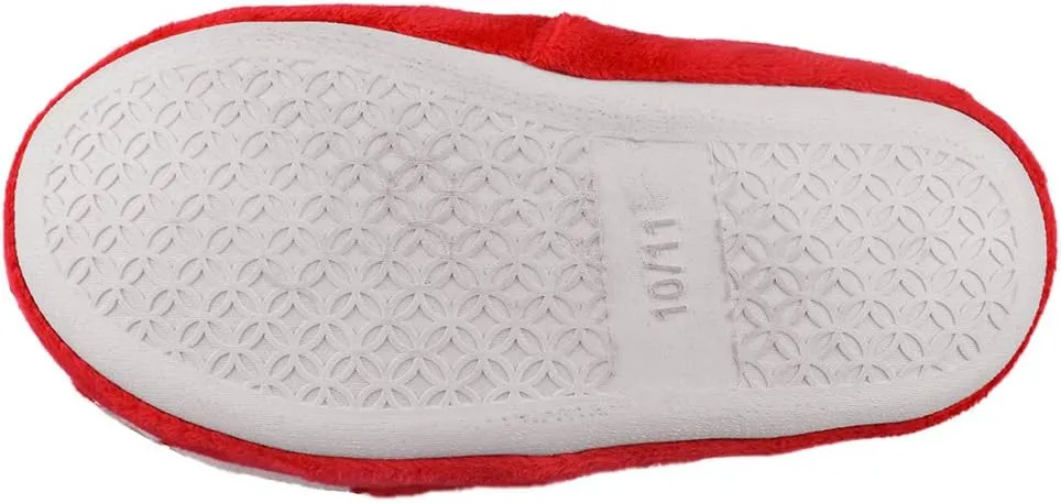 Little Kids Big Boys Warm Slippers with Soft Memory Foam Slip-on Indoor Football Slippers