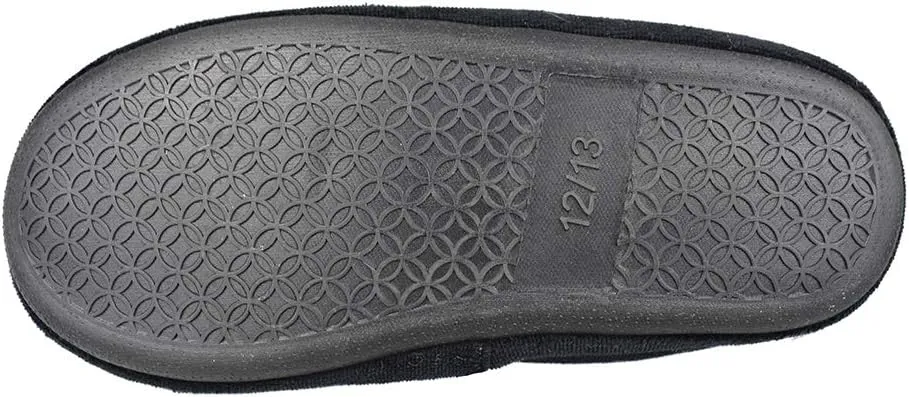 Little Kids Big Boys Warm Slippers with Soft Memory Foam Slip-on Indoor Football Slippers