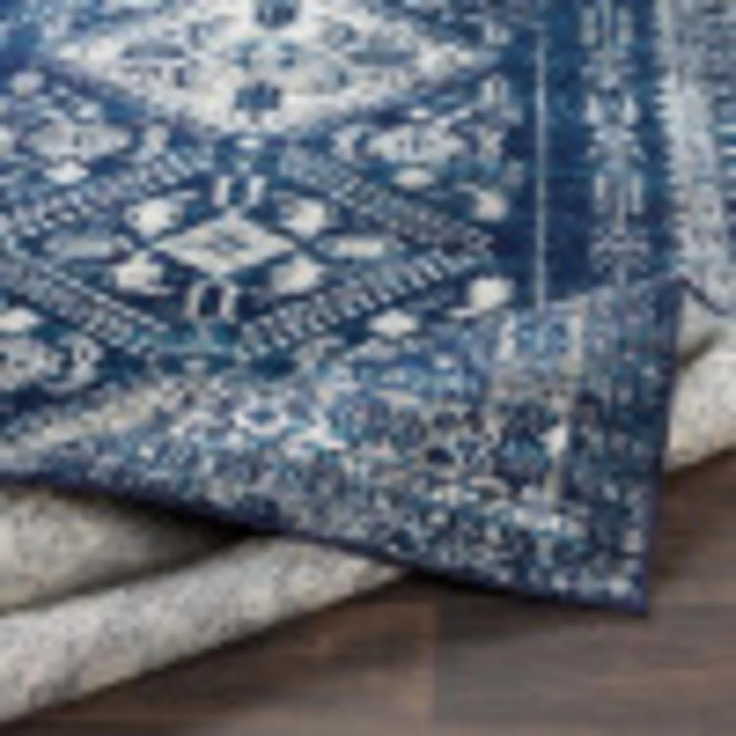 Livabliss Desta Vintage Oriental Runner Area Rug,2'7" x 7'3",Navy