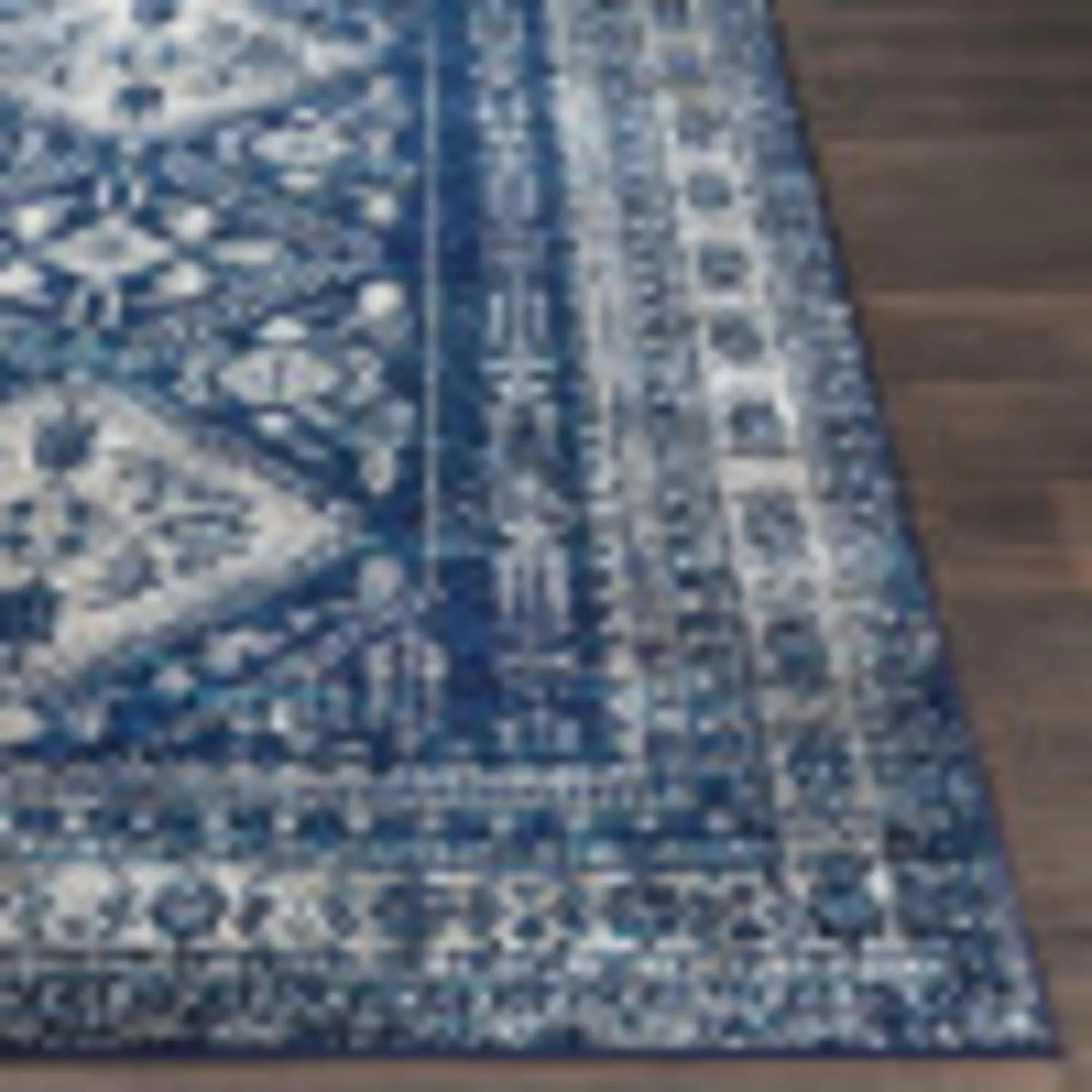 Livabliss Desta Vintage Oriental Runner Area Rug,2'7" x 7'3",Navy