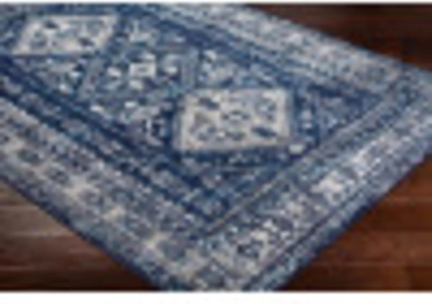 Livabliss Desta Vintage Oriental Runner Area Rug,2'7" x 7'3",Navy