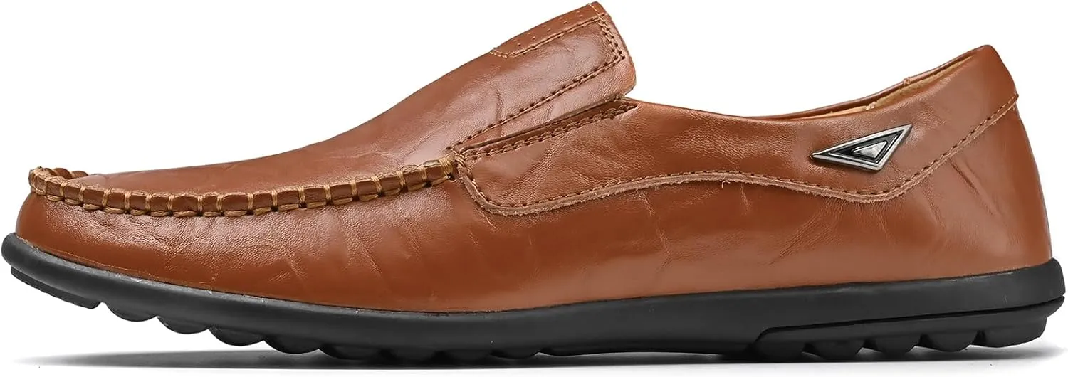 Loafer Premium Genuine Leather Men's Casual Shoes Slip On Mens Driving Penny Loafers for Men Lightweight Breathable