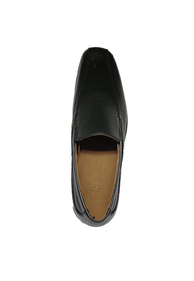 LUCIO SLIP ON BLACK SHOES