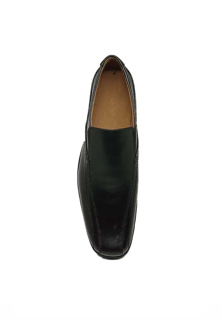 LUCIO SLIP ON BLACK SHOES