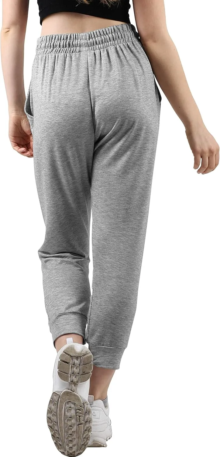 Ma Croix Women's Light Weight Drawstring Training Sport Jogger Pants French Terry Cotton Blend Casual Sweatpants